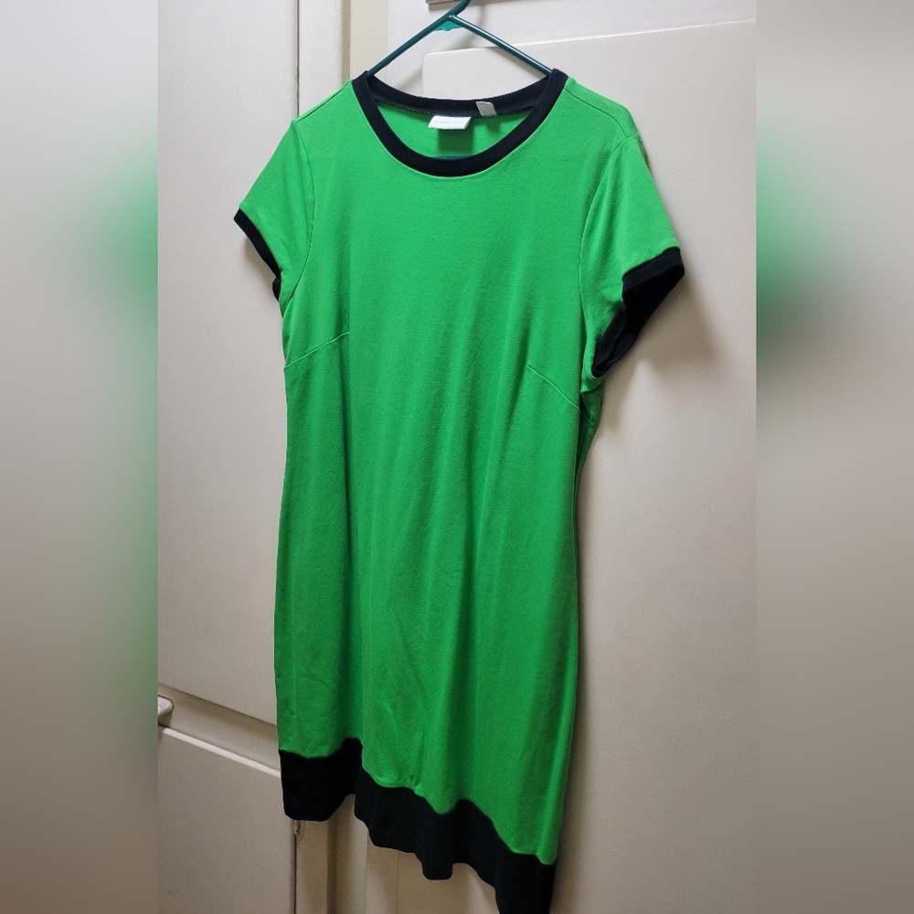 New York & Company Green Midi Dress